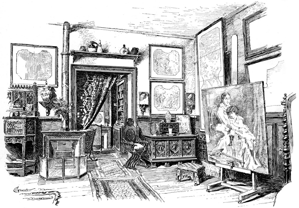 Paul-Jacques-Aime Baudry kisebb műterme, 1880-1882 alkotó: Unbekannt