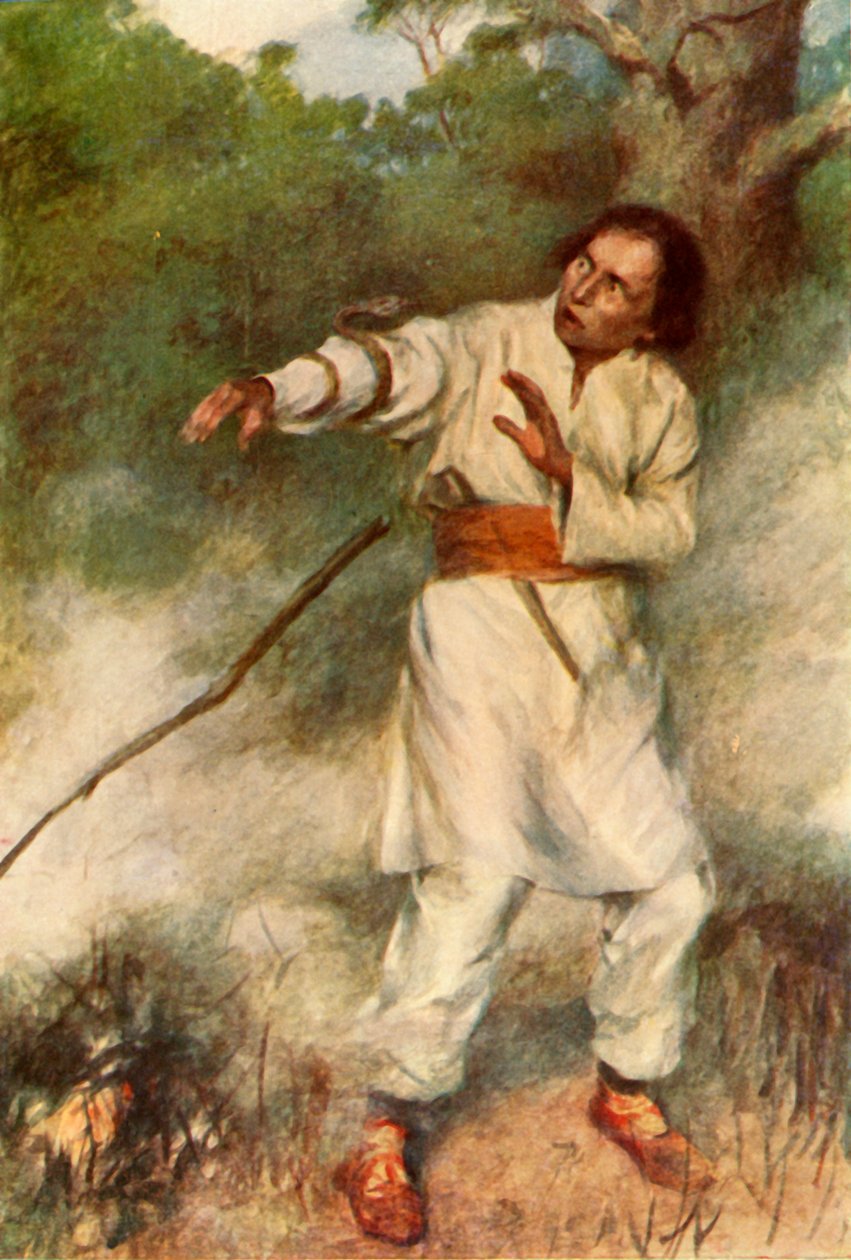 „A kígyó gyorsan a karja köré fonódott”, 1917. alkotó: Unbekannt