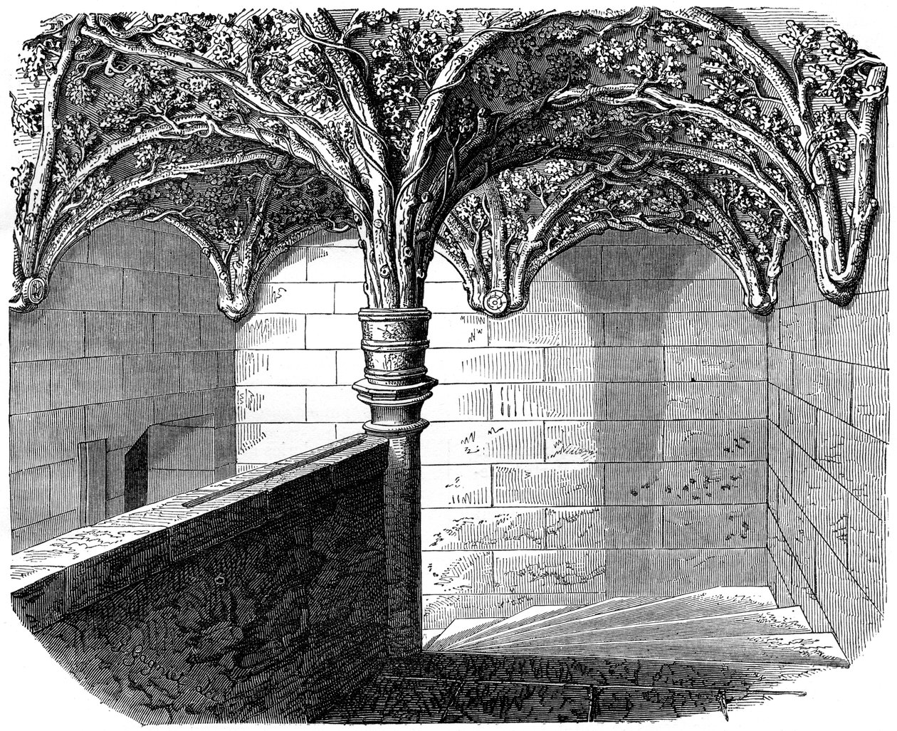 A Hotel de Bourgogne lépcsőháza, Párizs, 1882-1884 alkotó: Unbekannt