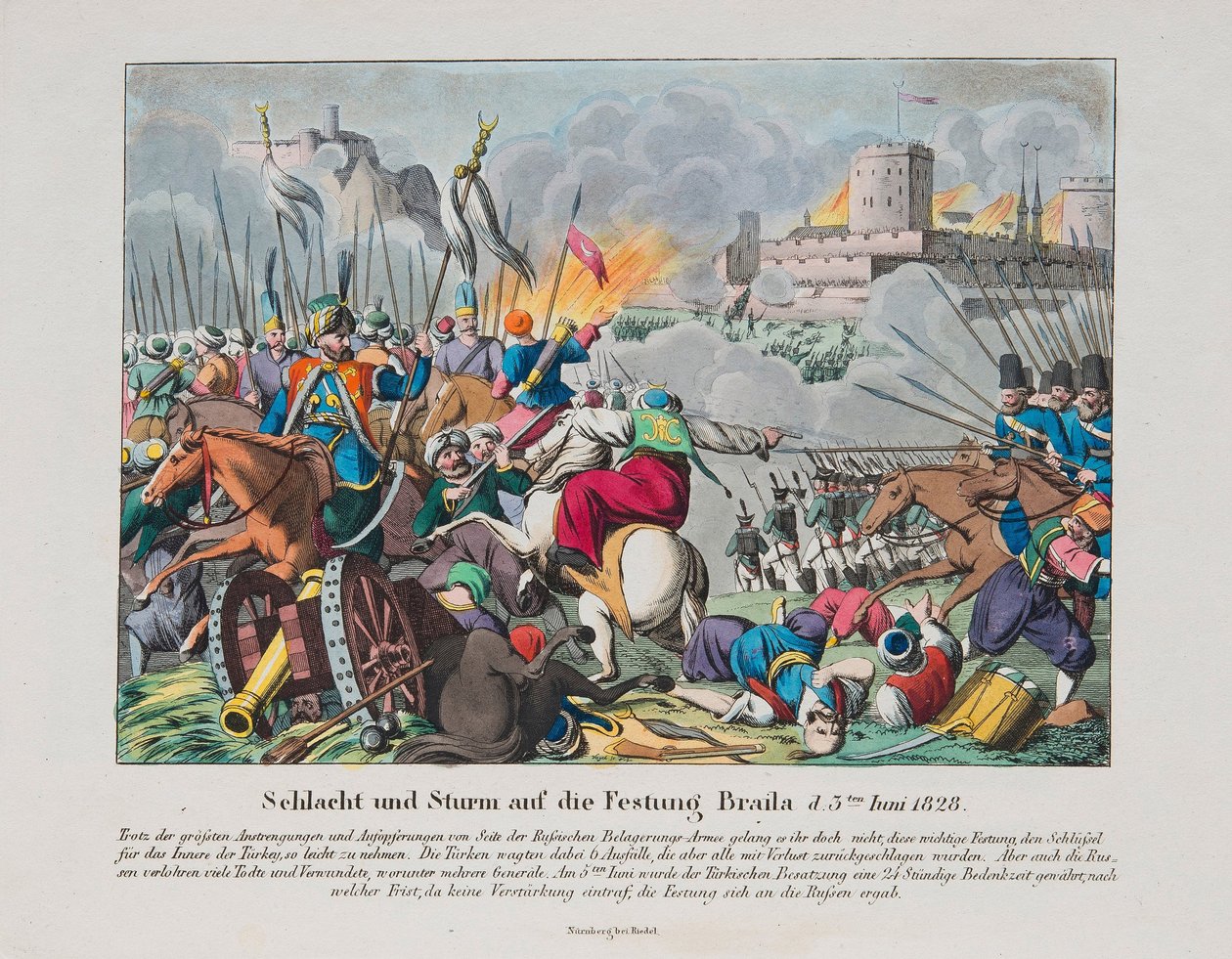 A Brailov-erőd megrohanása 1828. június 15-én, kb. 1830 alkotó: Unbekannt