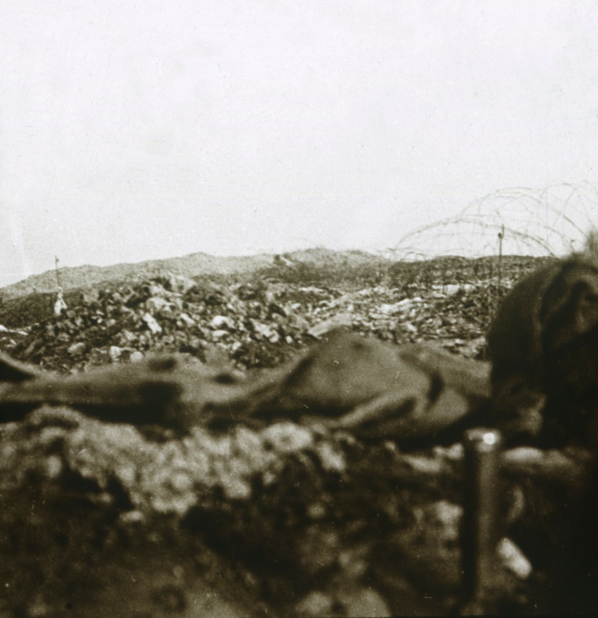 A csúcs, Les Éparges, Észak-Franciaország, 1914-c1918. alkotó: Unbekannt