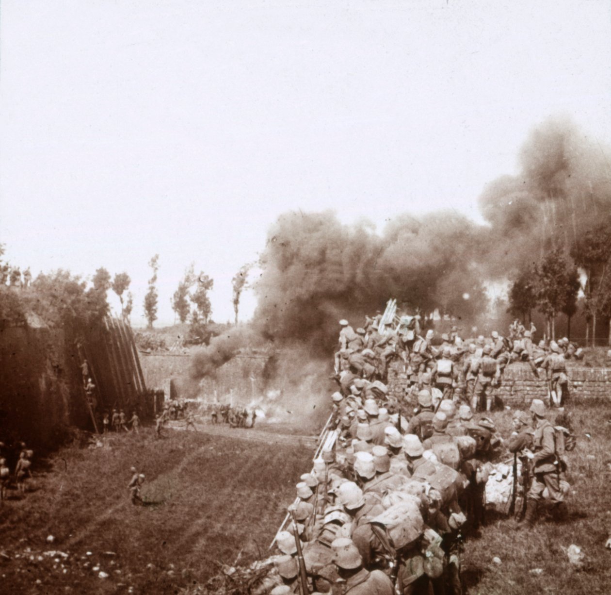 Bezonvaux elfoglalása a németek által, Verdun, Észak-Franciaország, 1916-c1918. alkotó: Unbekannt