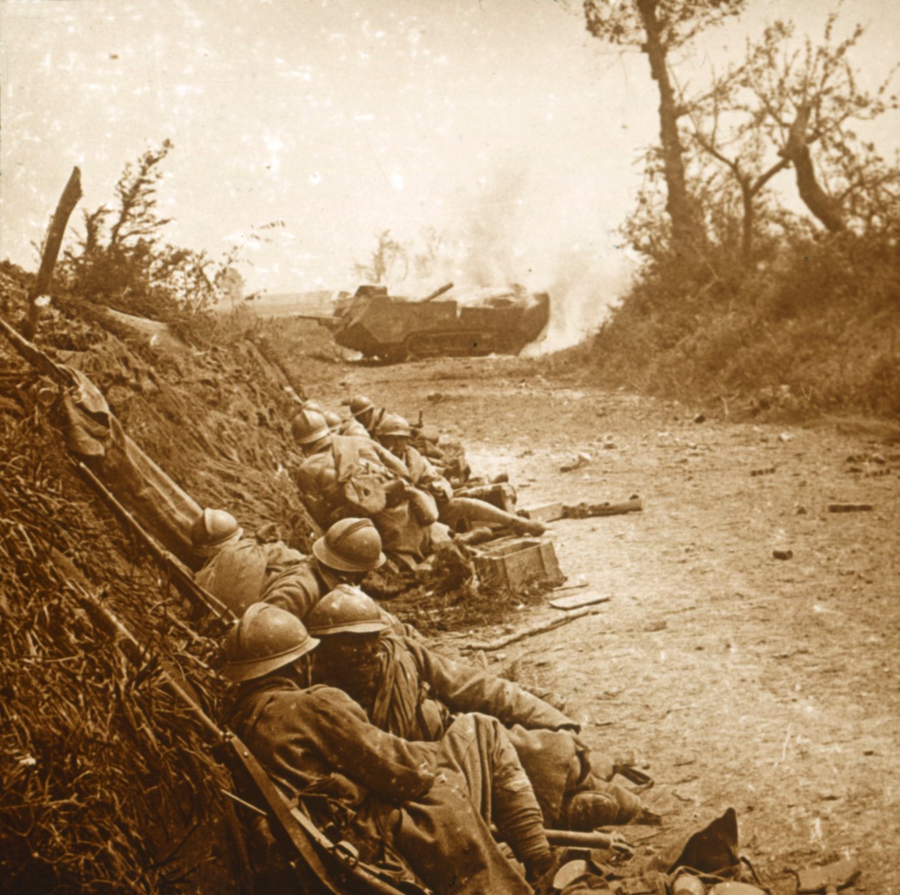 Courcelles elfoglalása, Észak-Franciaország, 1918. június alkotó: Unbekannt