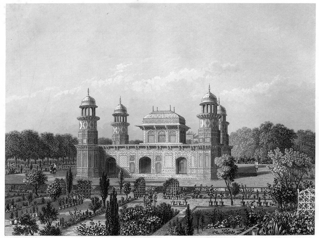 Itimad-Ud-Daula sírja, Agra, India, 1860 körül alkotó: Unbekannt