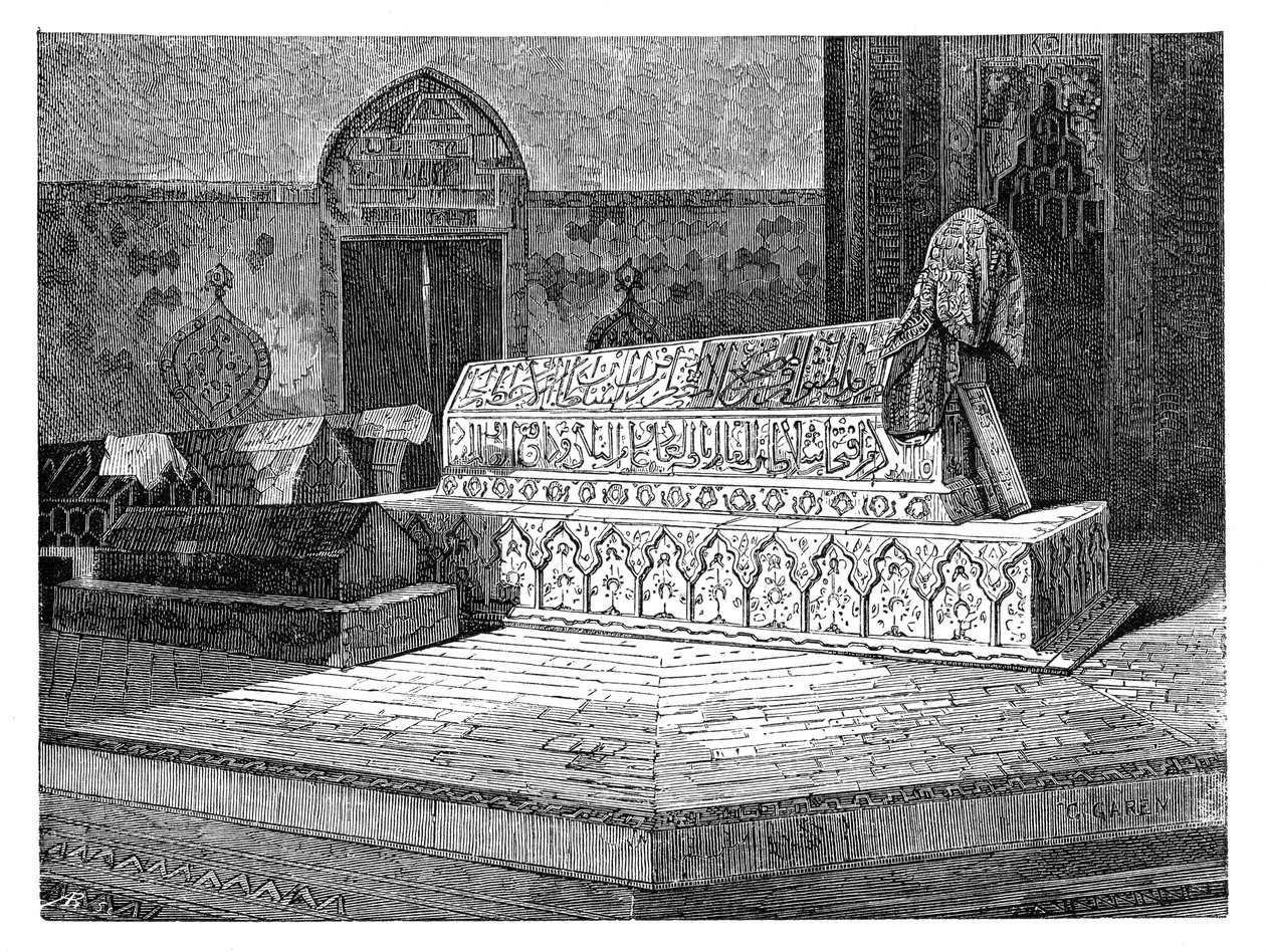 II. Mehmed sírja a zöld mecsetben, Bursa, Törökország, 1895 alkotó: Unbekannt