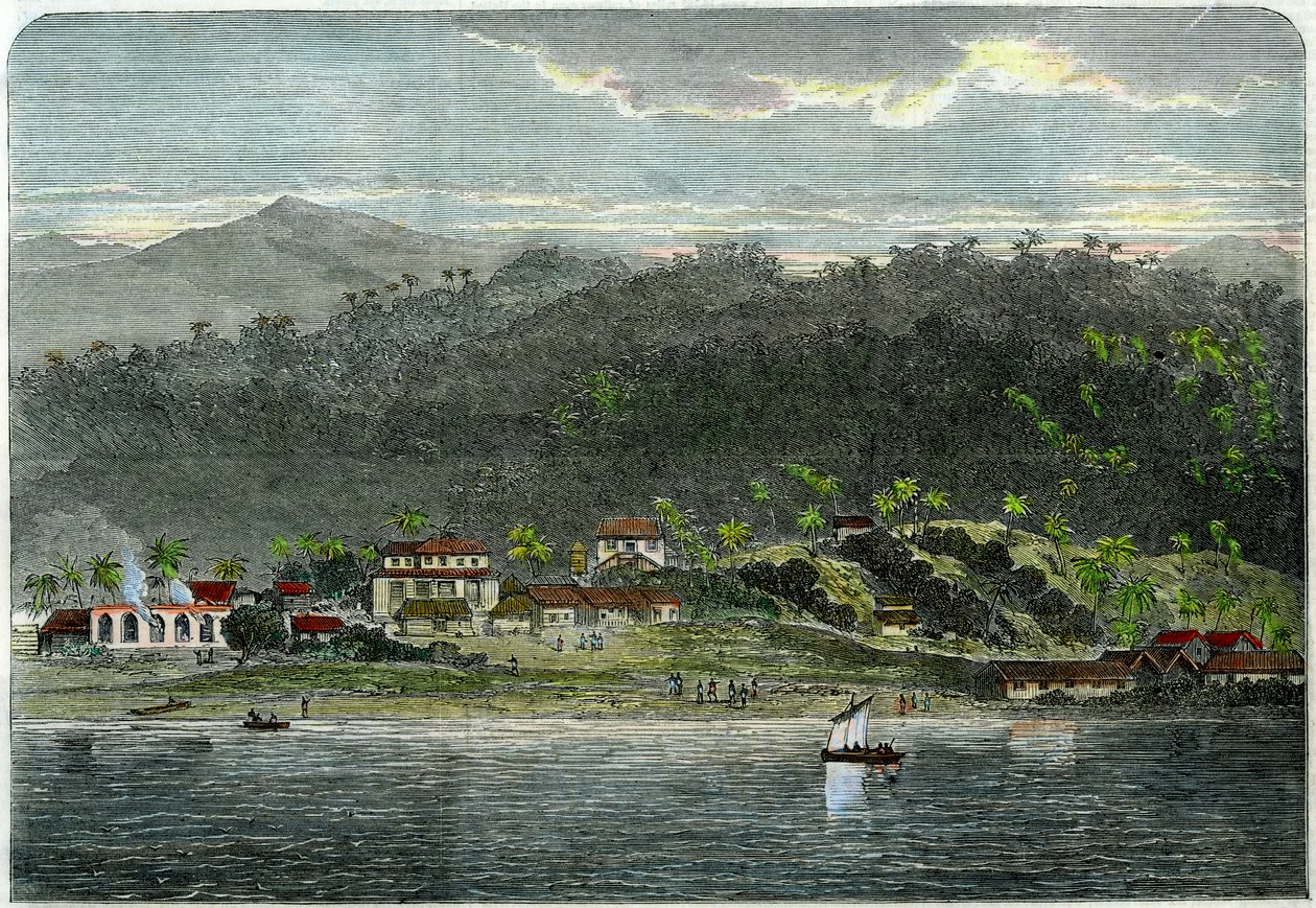 Morant városa, Morant Bay, Jamaica, 1880 alkotó: Unbekannt