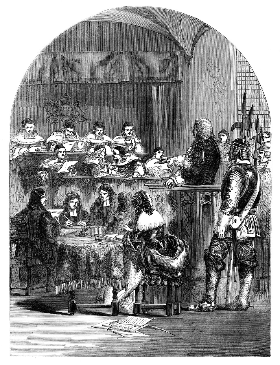 Lord William Russell tárgyalása 1639-1683, angol politikus, 1902 alkotó: Unbekannt