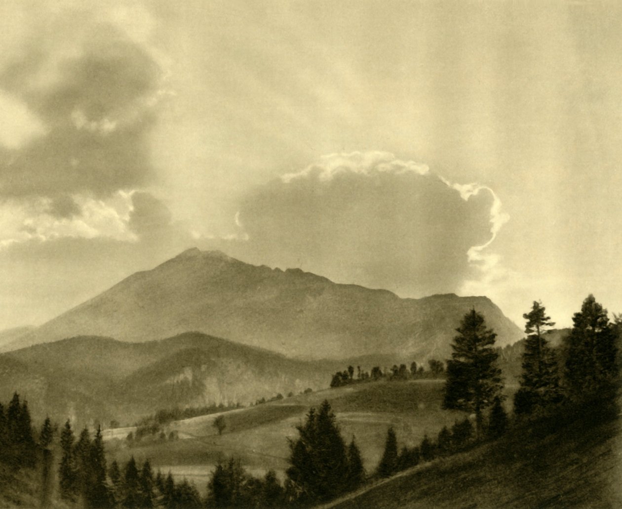 Az Ötscher, Alsó-Ausztria, c1935. alkotó: Unbekannt