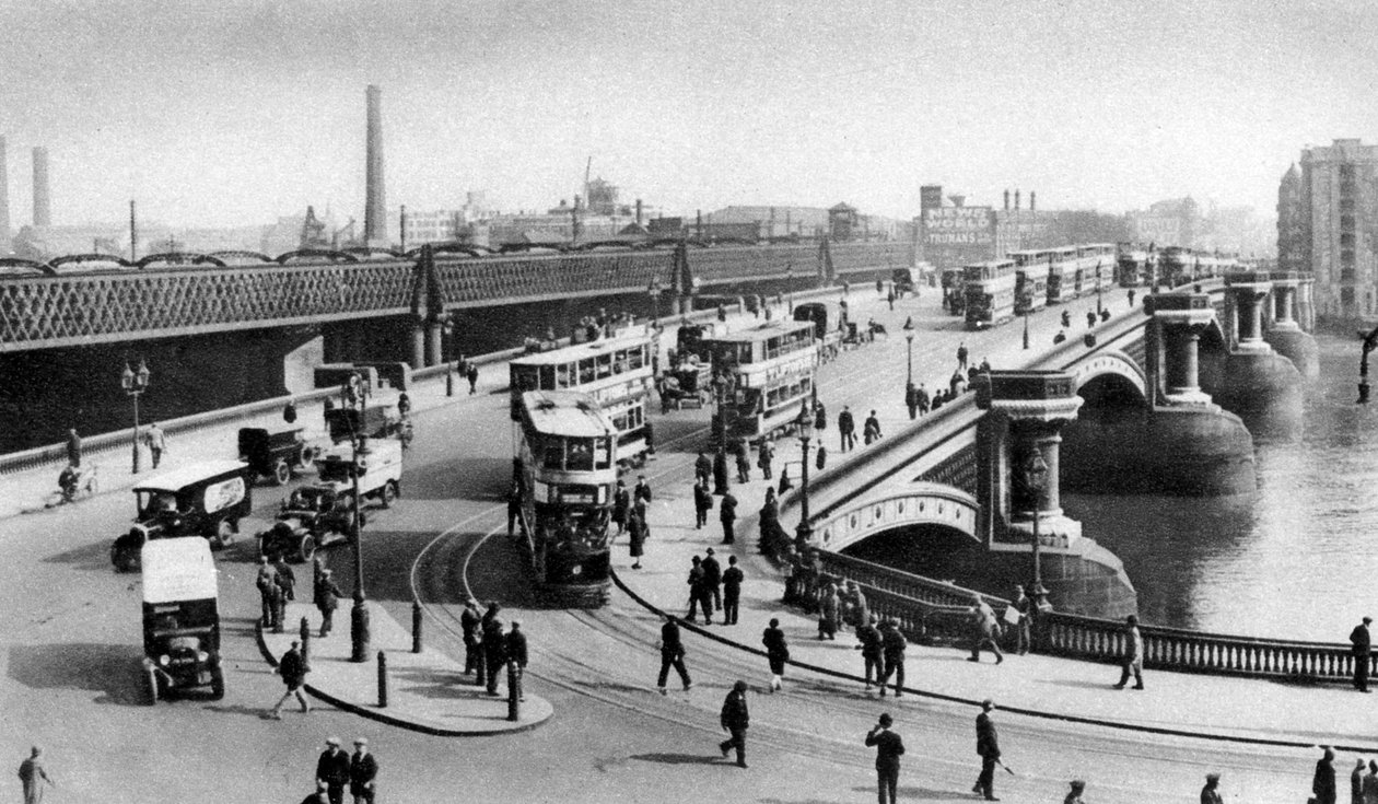 A két híd a londoni Blackfriarsben, 1926-1927 alkotó: Unbekannt