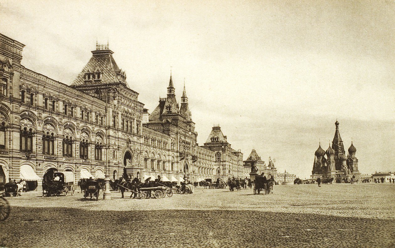 A felső kereskedési sorok a Vörös téren, Moszkva, Oroszország, 1910-es évek alkotó: Unbekannt