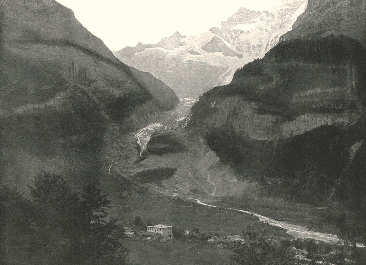 A völgy, Grindenwald, Svájc, 1895. alkotó: Unbekannt