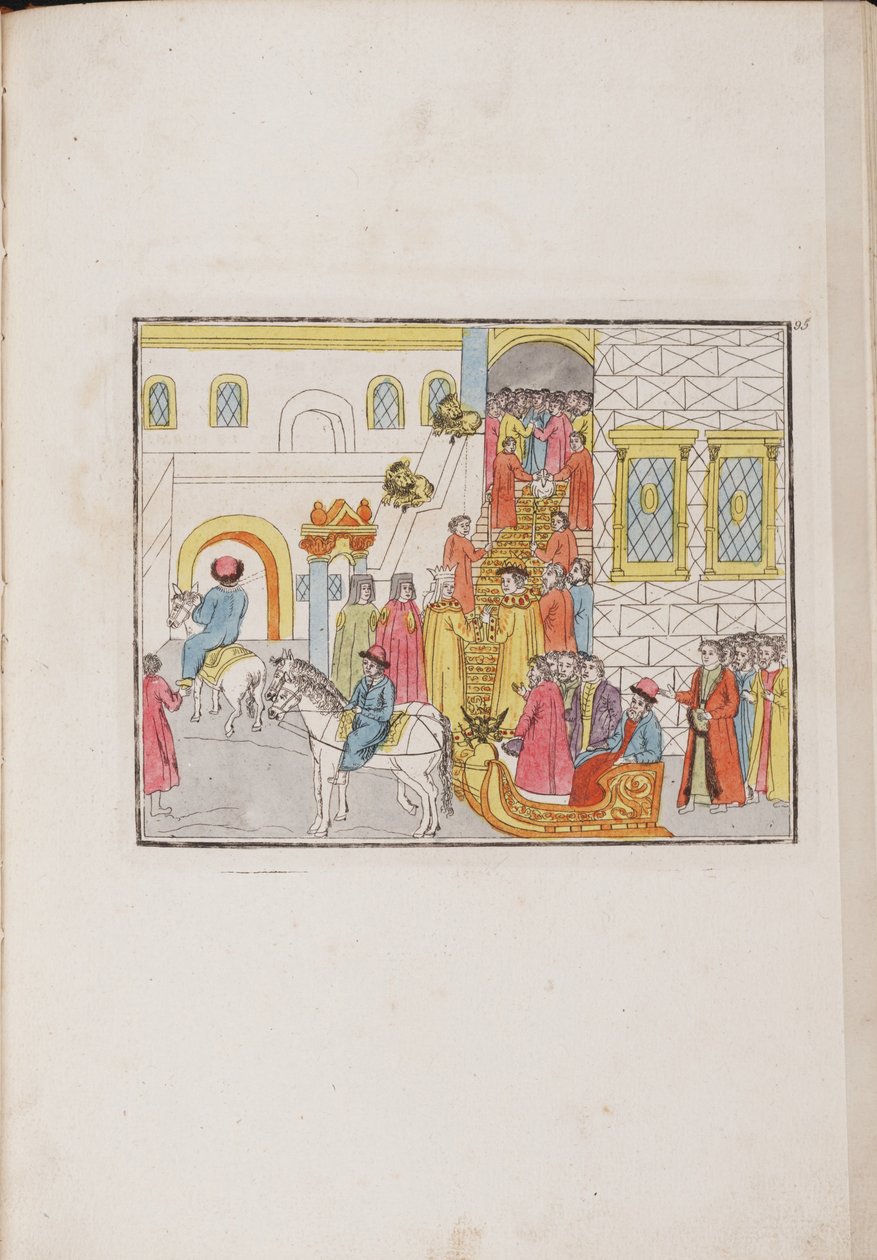 Mihail Fedorovics cár és Evdokia Lukyanovna esküvői szertartása, 1810 alkotó: Unbekannt