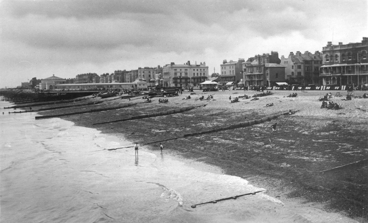 A nyugati tengerfront, Worthing, West Sussex, 1900-1920 alkotó: Unbekannt