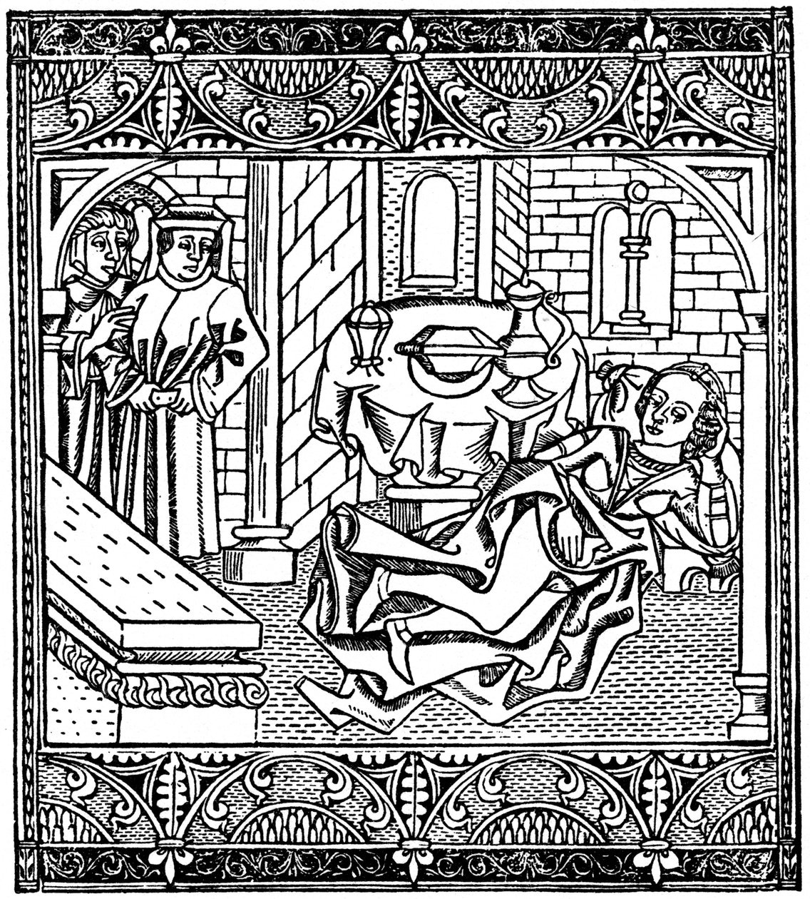 Xanthus felesége alszik, 1485 1964 alkotó: Unbekannt