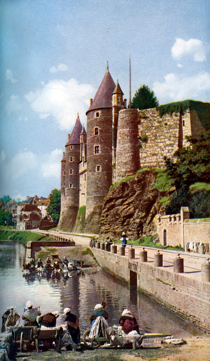 Josselin asszonyai mosnak, Bretagne, Franciaország, 1924 alkotó: Unbekannt