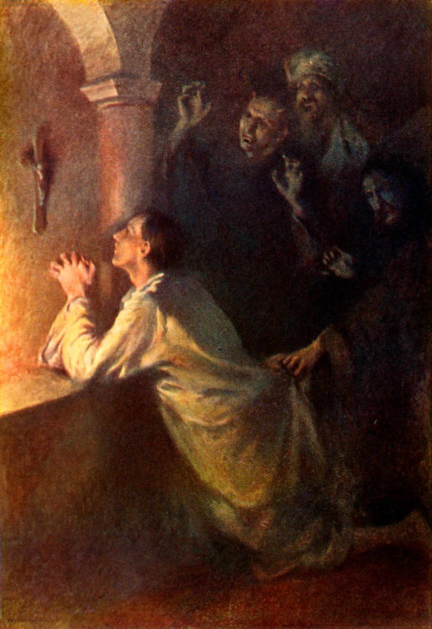 „A fiatalember buzgón küzdött az imában”, 1917. alkotó: Unbekannt