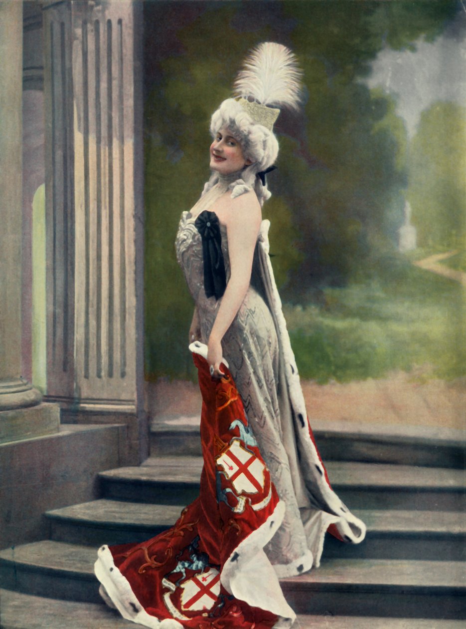 Varieté Színház. - Paris Aux Varietes - La Commere. - Saulier kisasszony, 1904. alkotó: Unbekannt