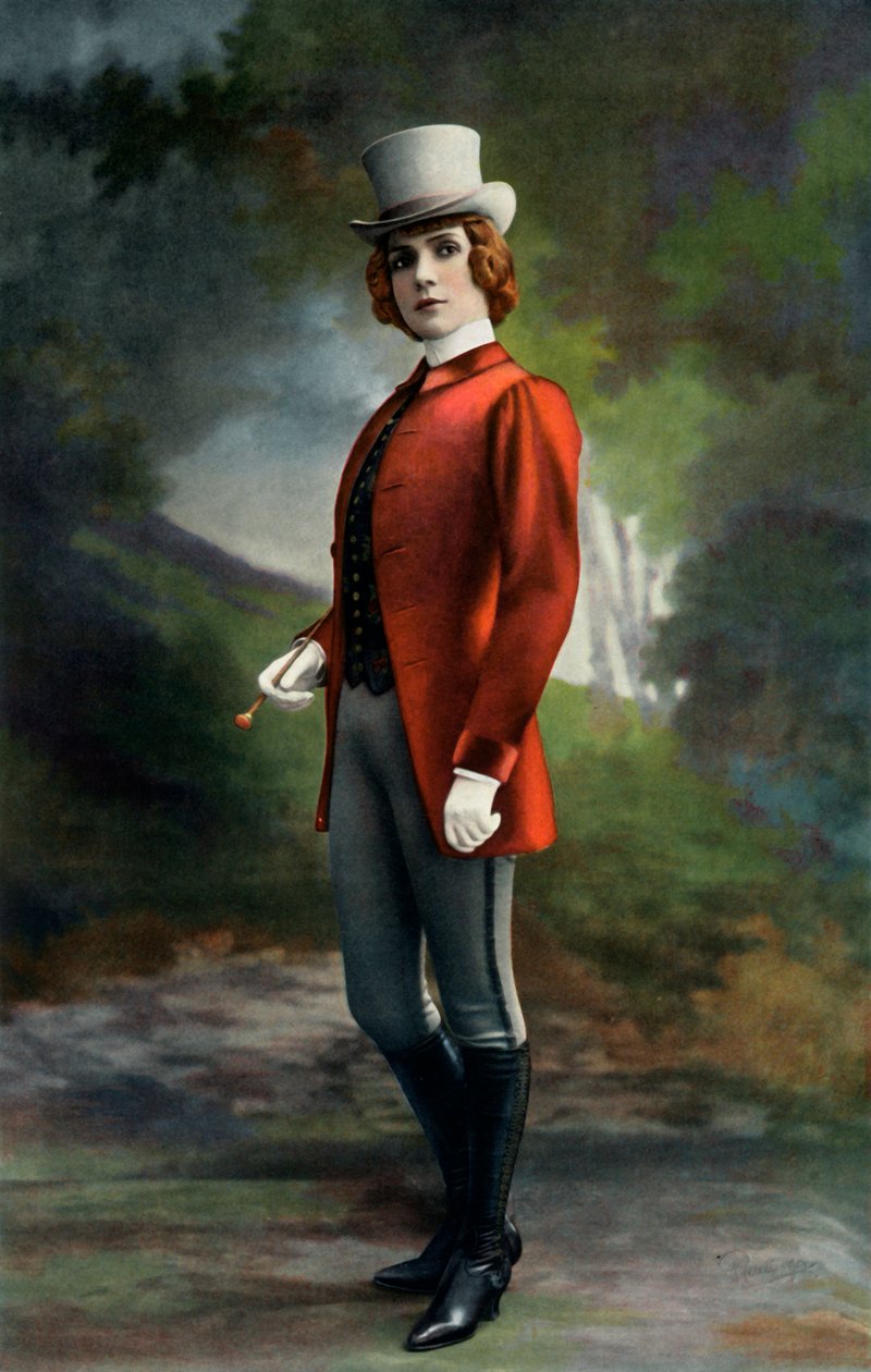 Varieté Színház. A denevér - Orlofsky herceg. - Miss. Eve Lavalliere, 1904. alkotó: Unbekannt