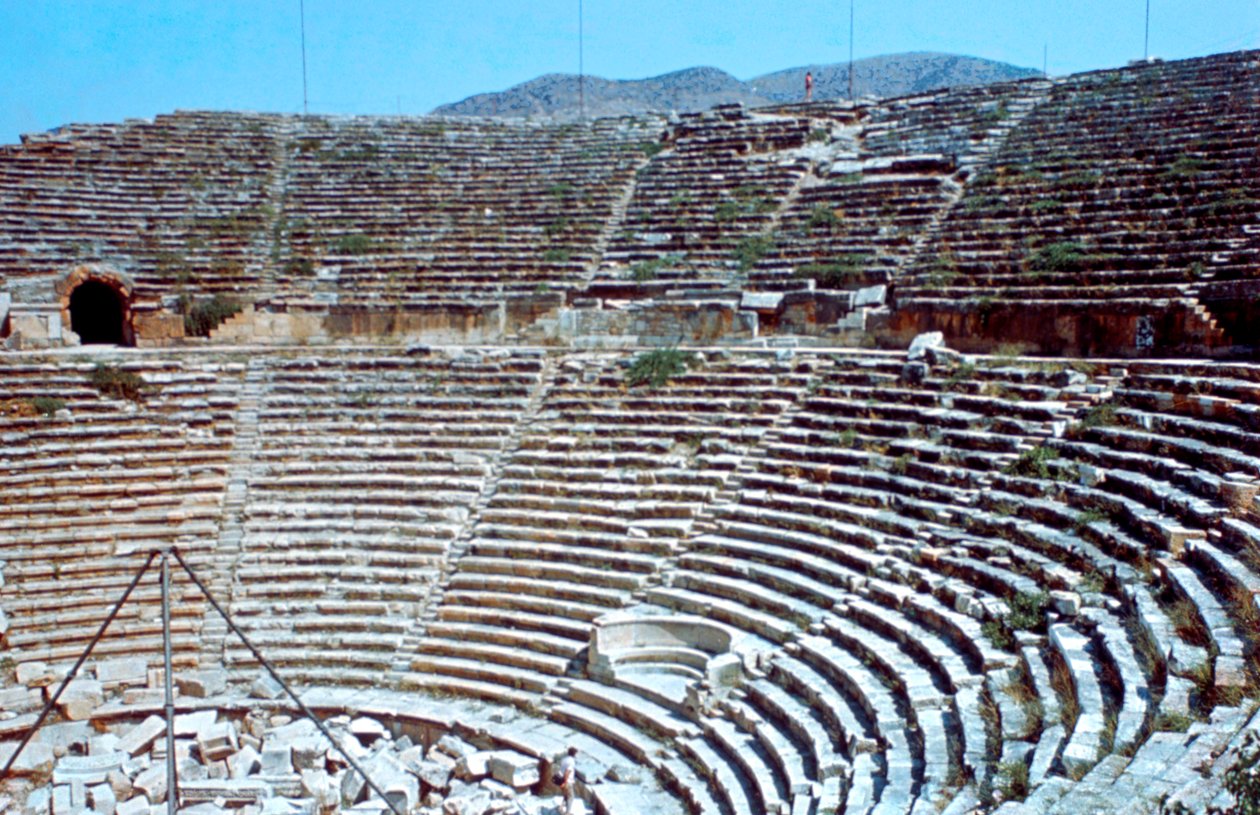 Színház, Hierapolis, Pamukkale, Törökország, Kr.e. 190 alkotó: Unbekannt