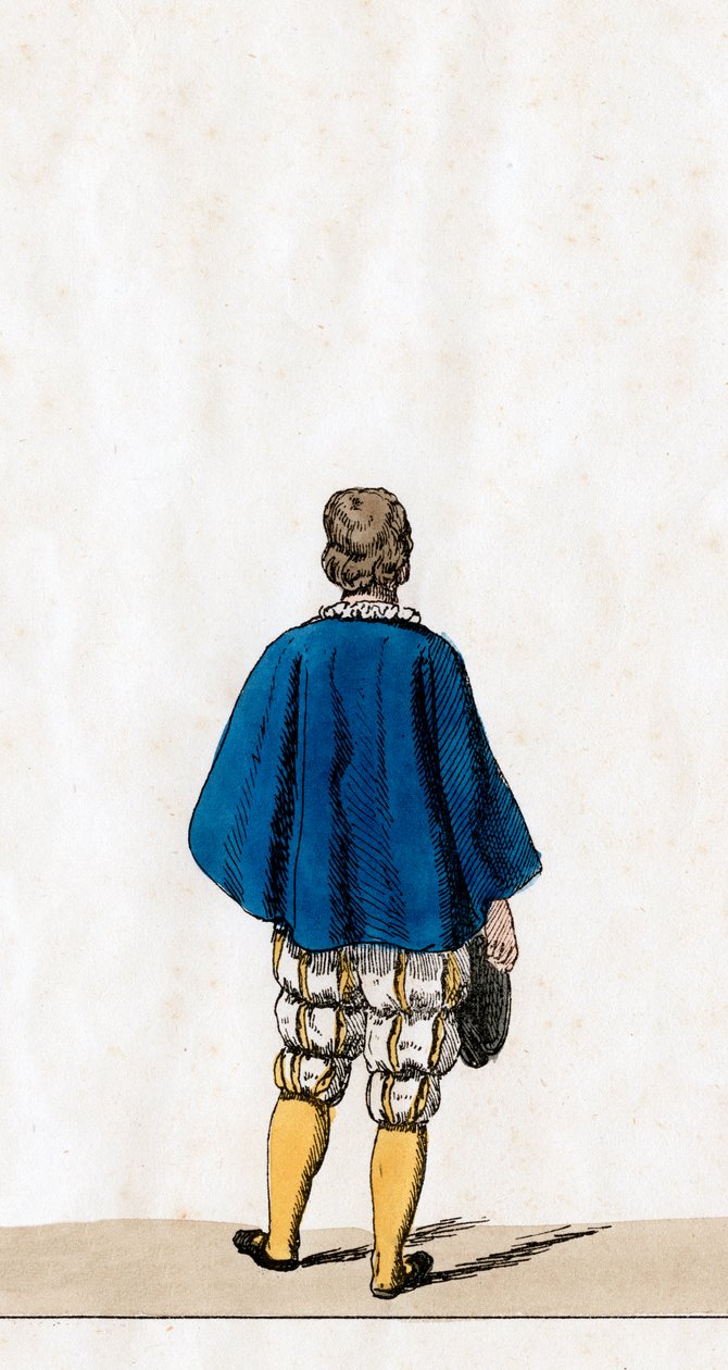 Színházi jelmezterv Shakespeare VIII. Henrik drámájához, 19. század alkotó: Unbekannt