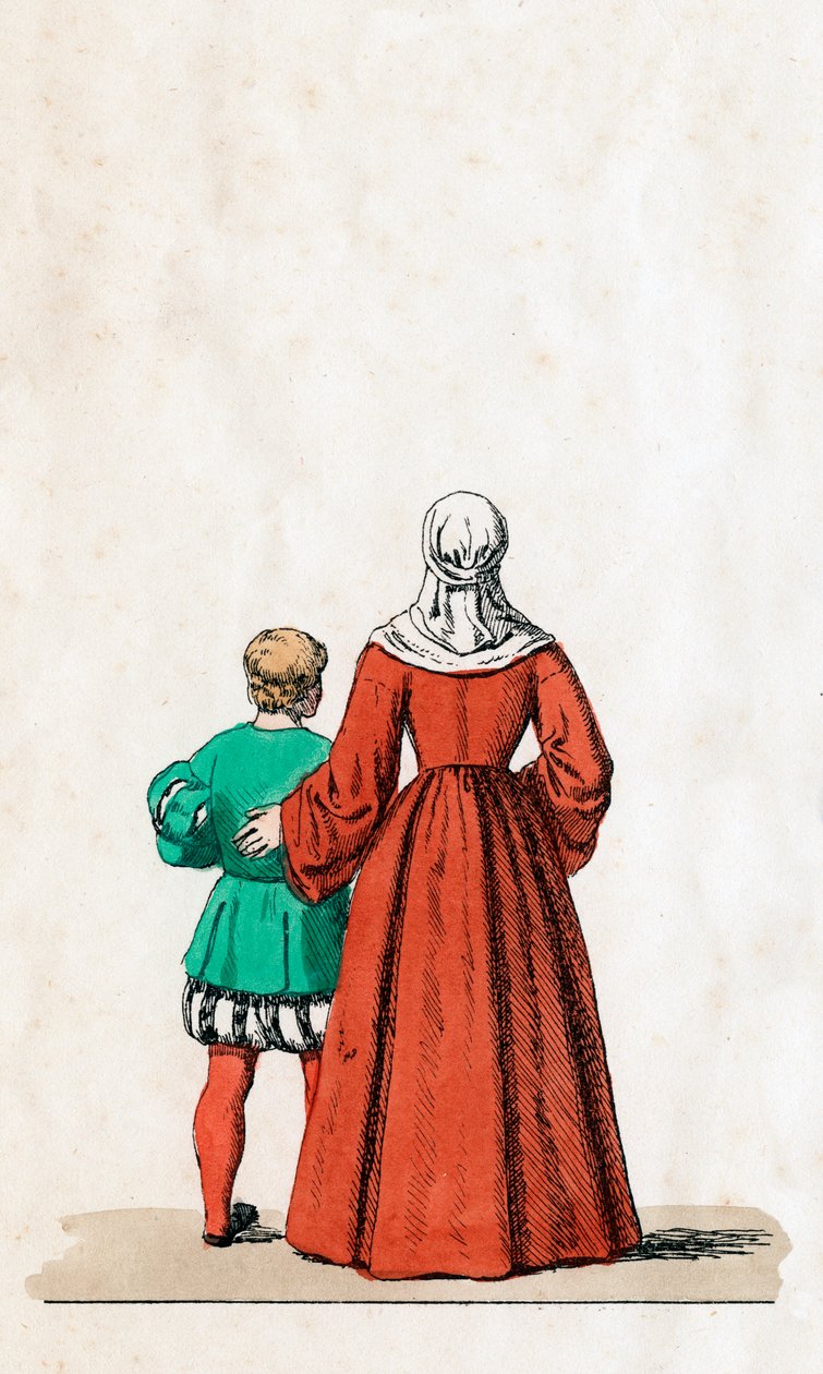 Színházi jelmeztervek Shakespeare VIII. Henrik drámájához, 19. század alkotó: Unbekannt