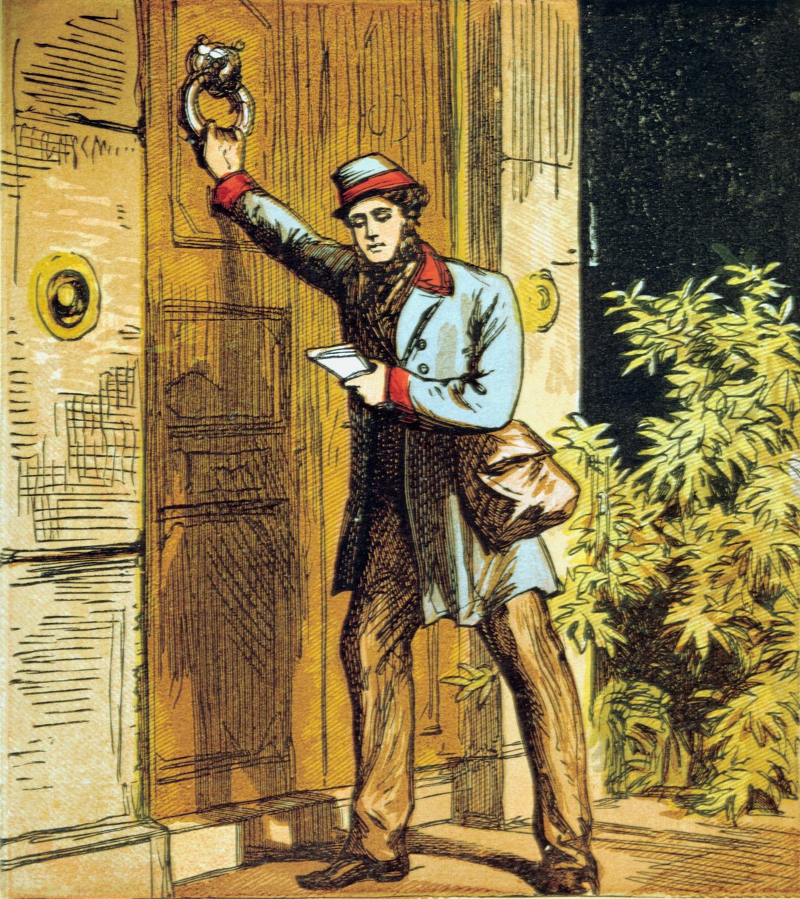 Ott van a Postások kopogtatása!, 1867. alkotó: Unbekannt