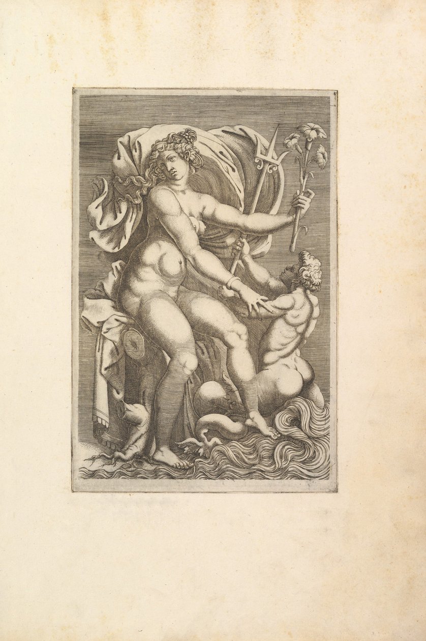 Thetis Tritonnal ülve, 16. század. alkotó: Unbekannt