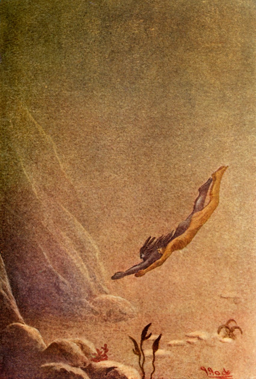 „Megérkeztek a Vízisten lakhelyére”, 1914. alkotó: Unbekannt