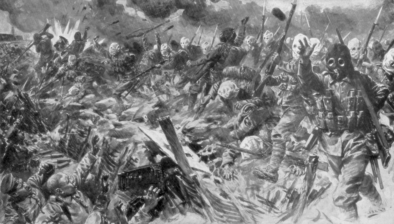 Harmadik artois-i csata, Franciaország, I. világháború, 1915. szeptember 25., 1929. alkotó: Unbekannt