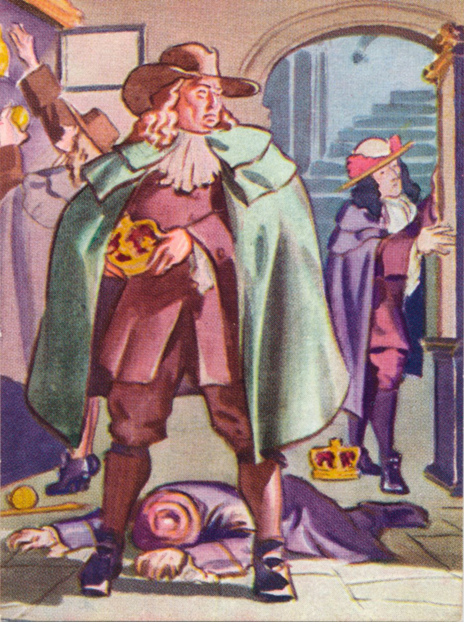 Thomas Blood 1671-ben, 1937-ben megpróbálta ellopni a koronaékszereket a londoni Towerből alkotó: Unbekannt