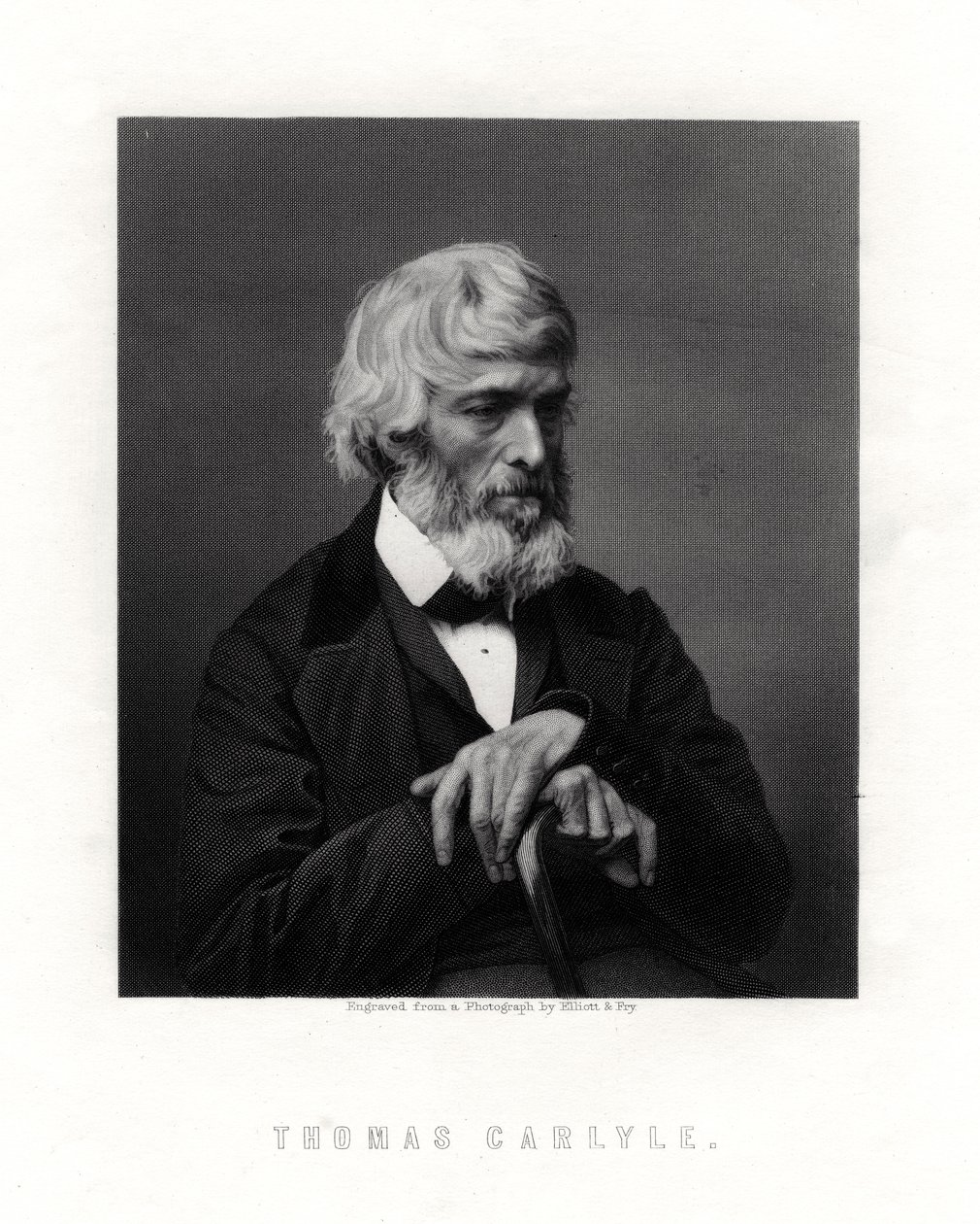 Thomas Carlyle skót esszéíró, szatirikus és történész, 19. század közepe-vége alkotó: Unbekannt