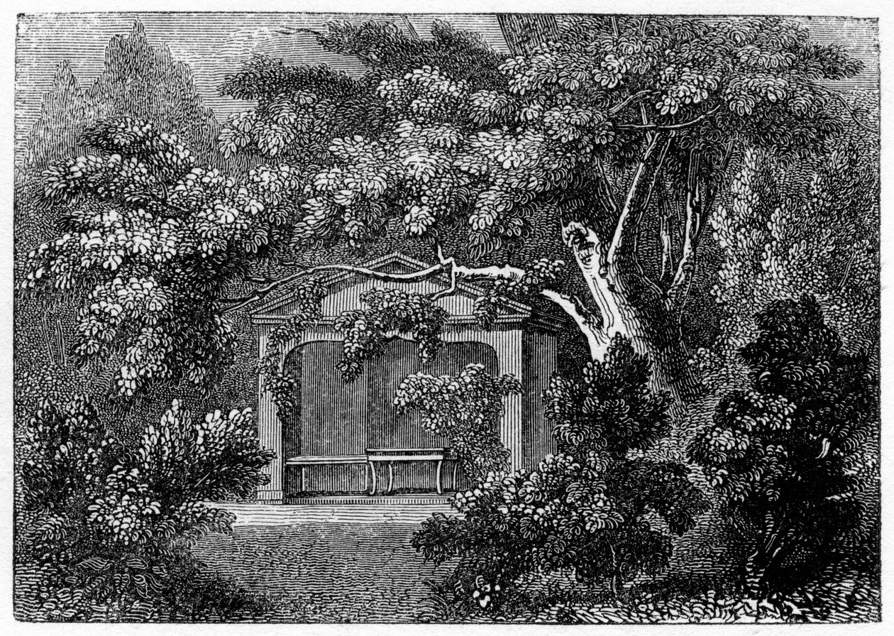 Thomson the Poets Alcove, Richmond, Surrey, 1840 alkotó: Unbekannt