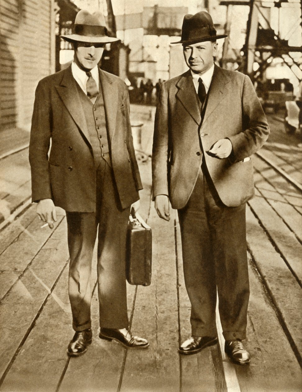Thornton és MacDonald a Metro-Vickers-ügy után szabadult fel, 1933, 1935. alkotó: Unbekannt