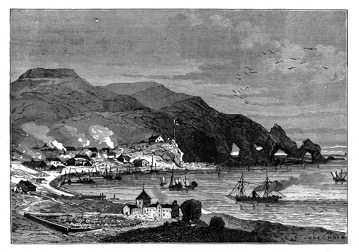 Thorshavn, a Feröer-szigetek fővárosa, 1890 alkotó: Unbekannt