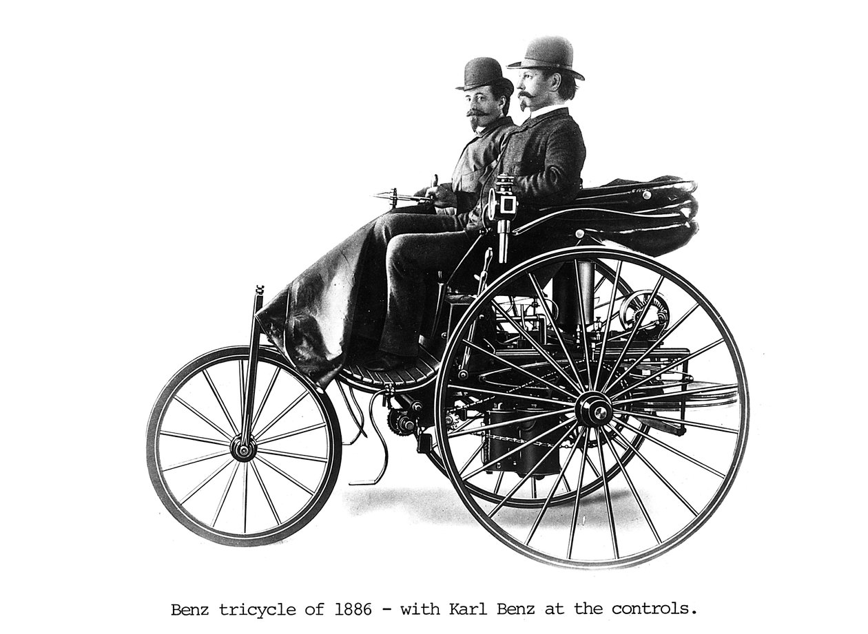 Háromkerekű Benz motorkocsi, 1886 alkotó: Unbekannt