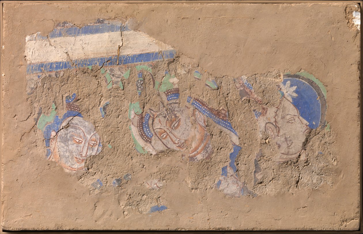 Három bódhiszattva, kb. 6-7. század. alkotó: Unbekannt