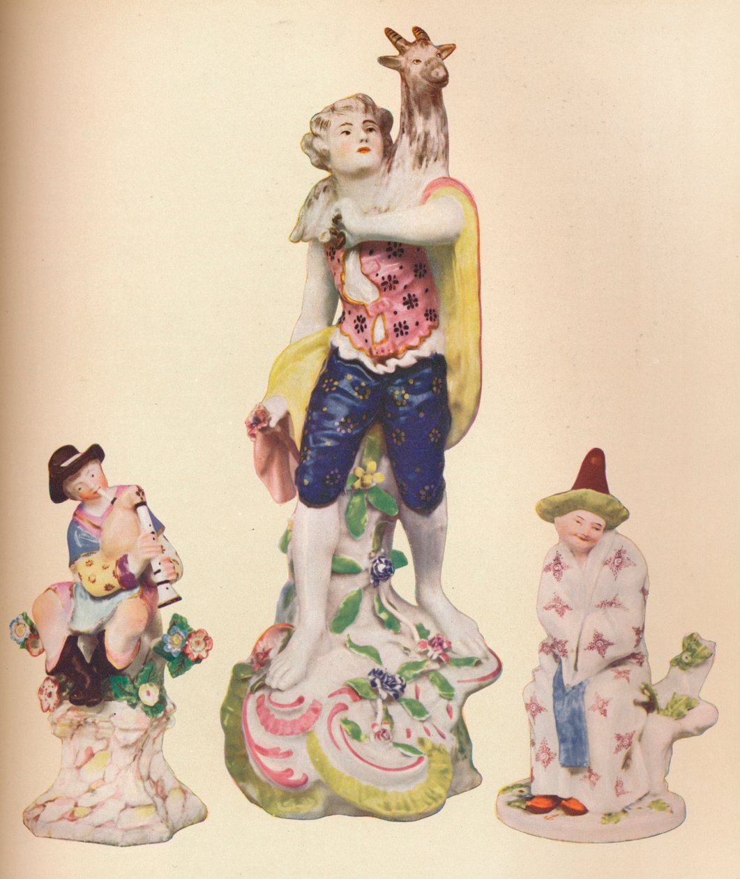 Három kínai figura a Wallace Elliot gyűjteményből, c1775 alkotó: Unbekannt
