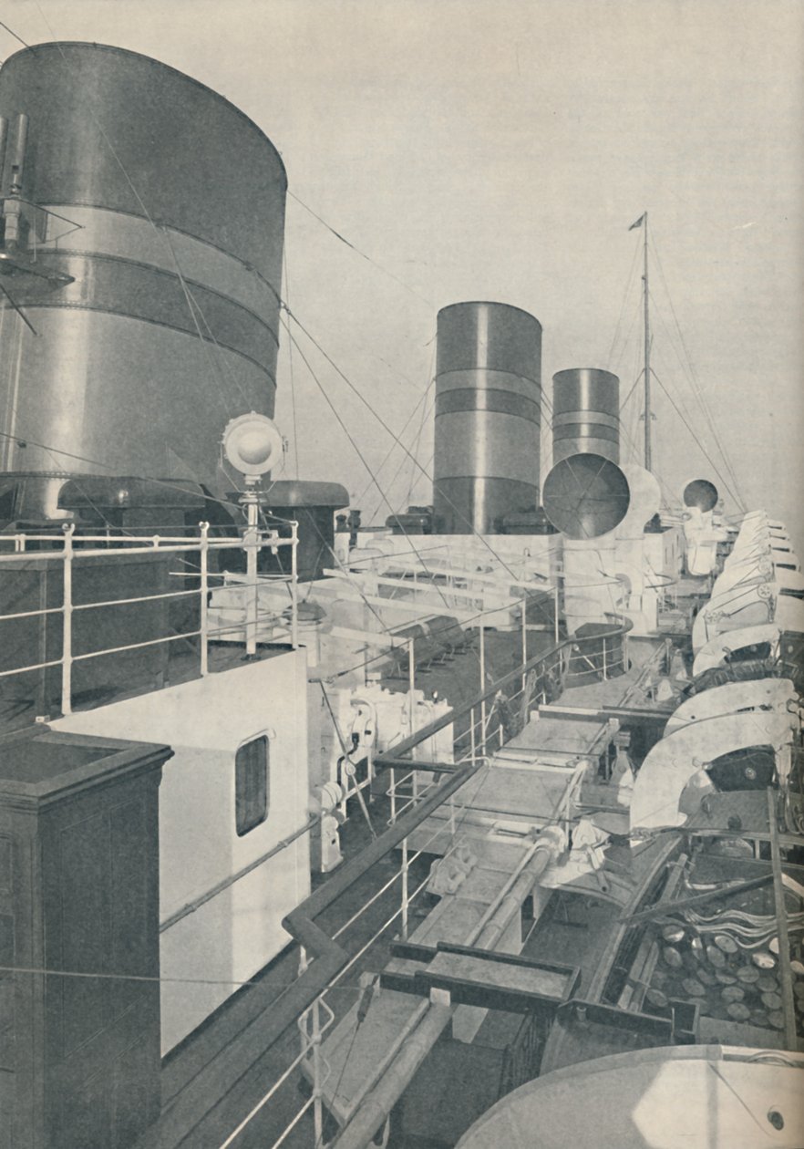 A Bermuda uralkodójának három tölcsére, a Furness Withy luxusbélés, 1937 alkotó: Unbekannt