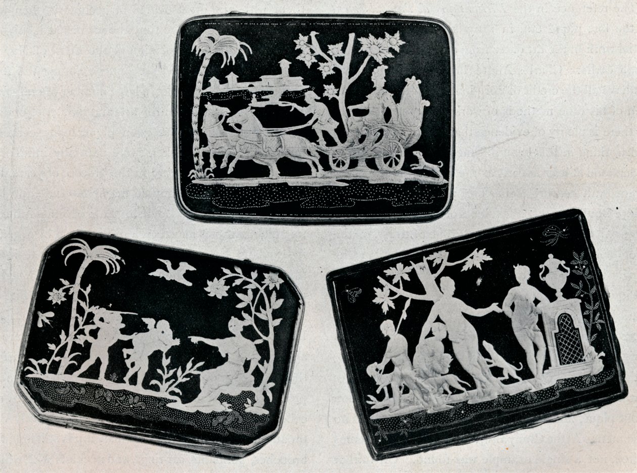 Három pique tubákos doboz, 1920. alkotó: Unbekannt