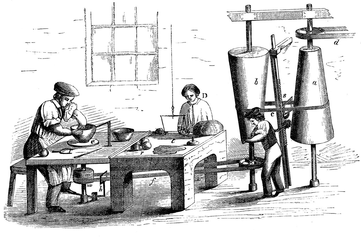 Cserépedény dobása, c1860 alkotó: Unbekannt
