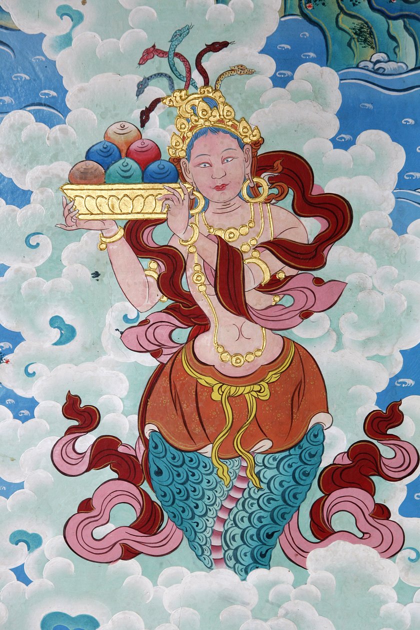 tibeti istennő. Kopan kolostor, Katmandu, Nepál alkotó: Unbekannt