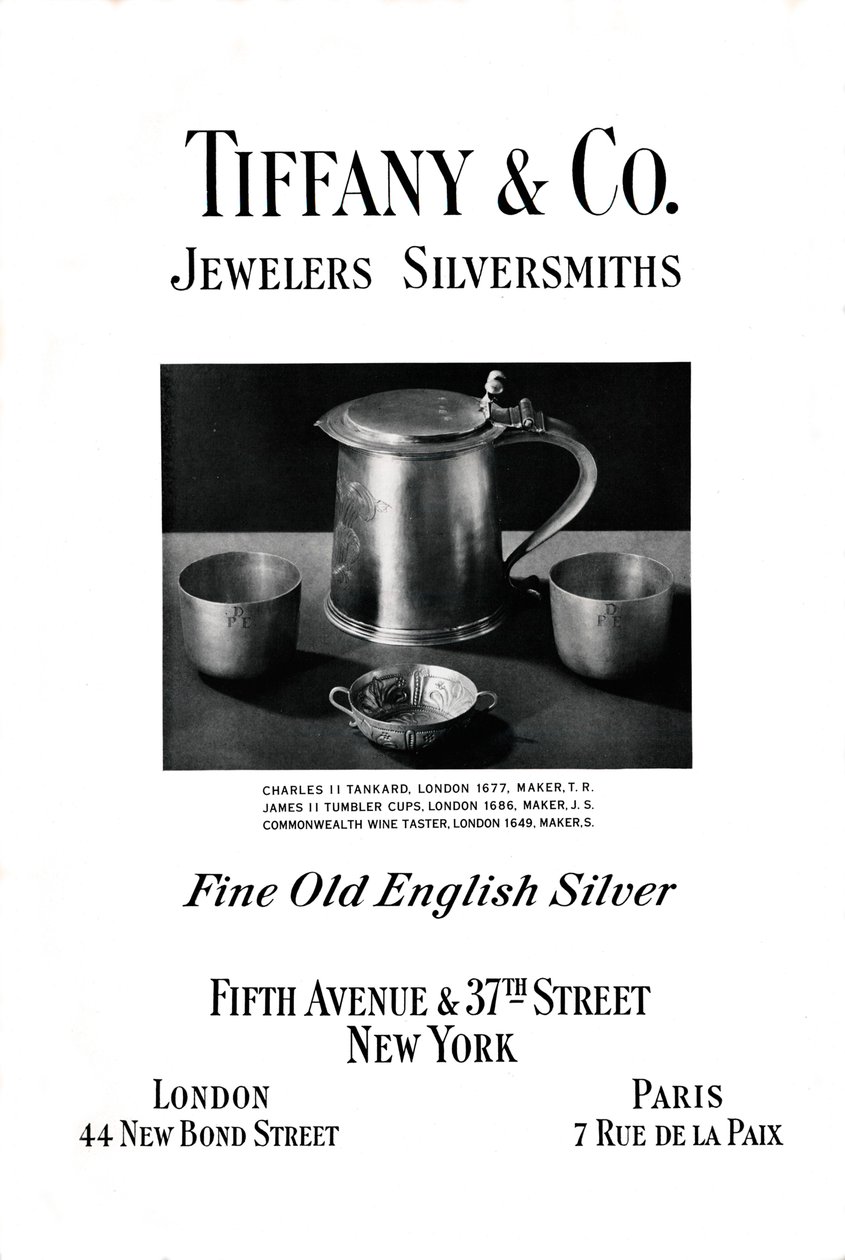 Tiffany & Co. hirdetése, 1937 alkotó: Unbekannt