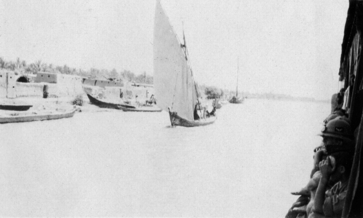 Tigris River, Bagdad, Irak, 1917-1919 alkotó: Unbekannt