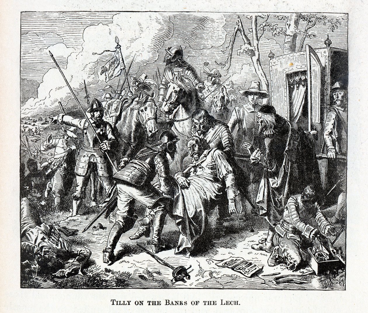 Tilly a Lech partján, 1882 alkotó: Unbekannt