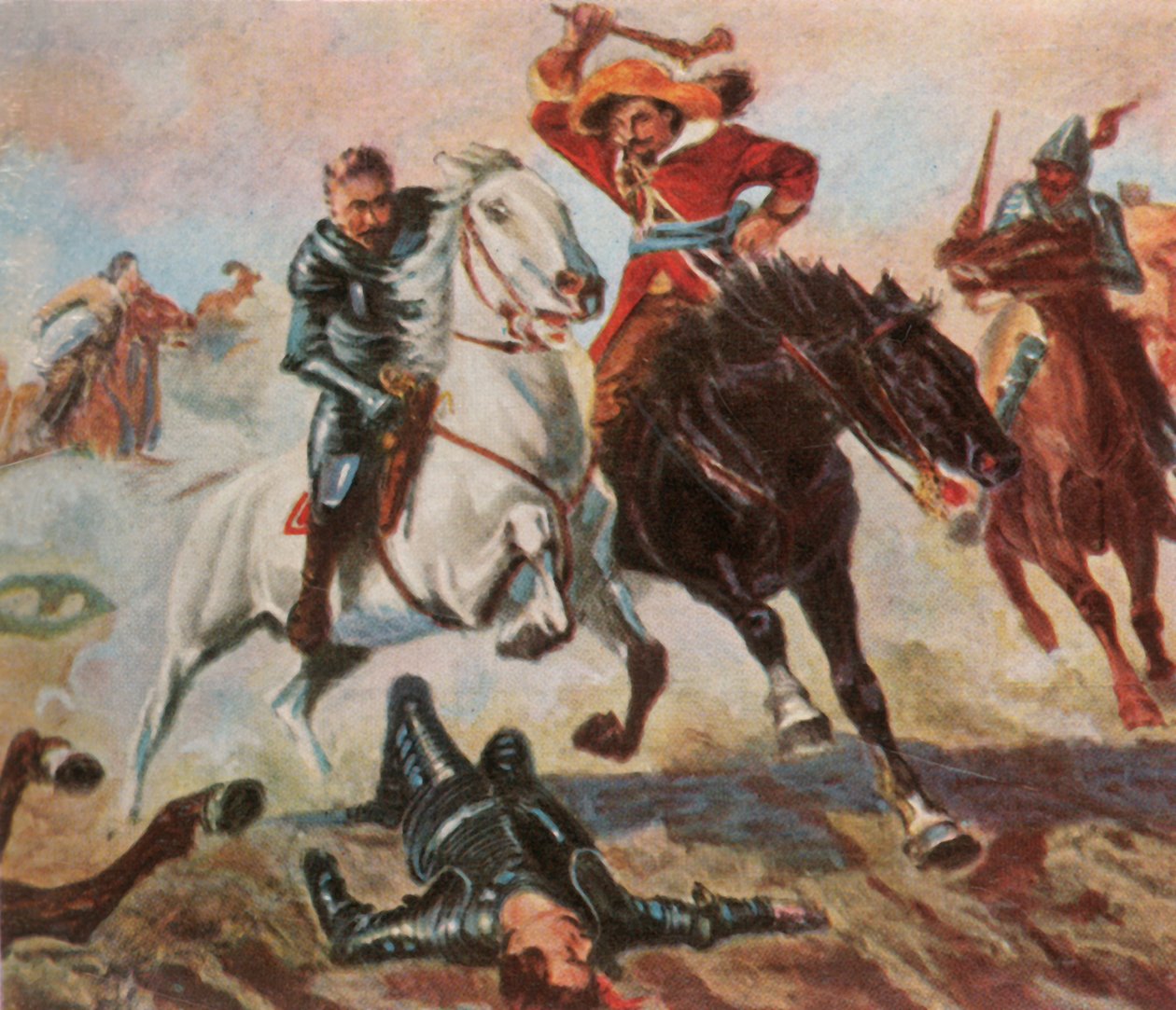 Tillys repülése a lechi csata után, 1632. április 4., 1936. alkotó: Unbekannt
