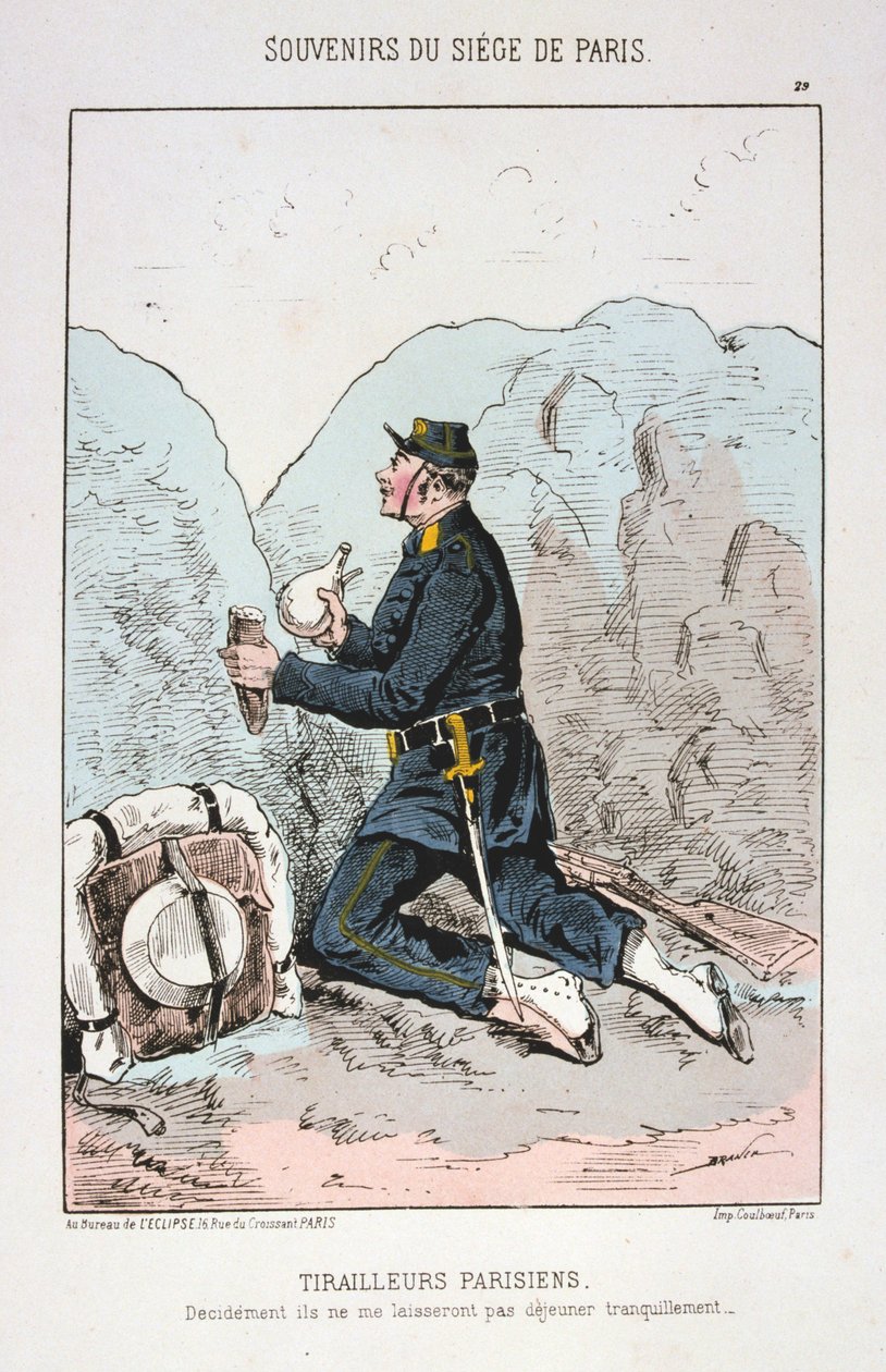 Parisian Tirailleurs, Párizs ostroma, 1870-1871 alkotó: Unbekannt