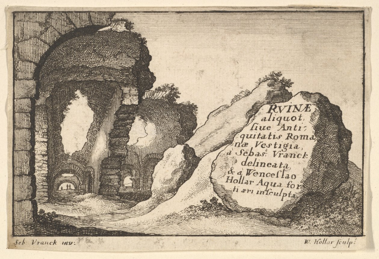 Cím: Római romok, kb. 1650. alkotó: Unbekannt