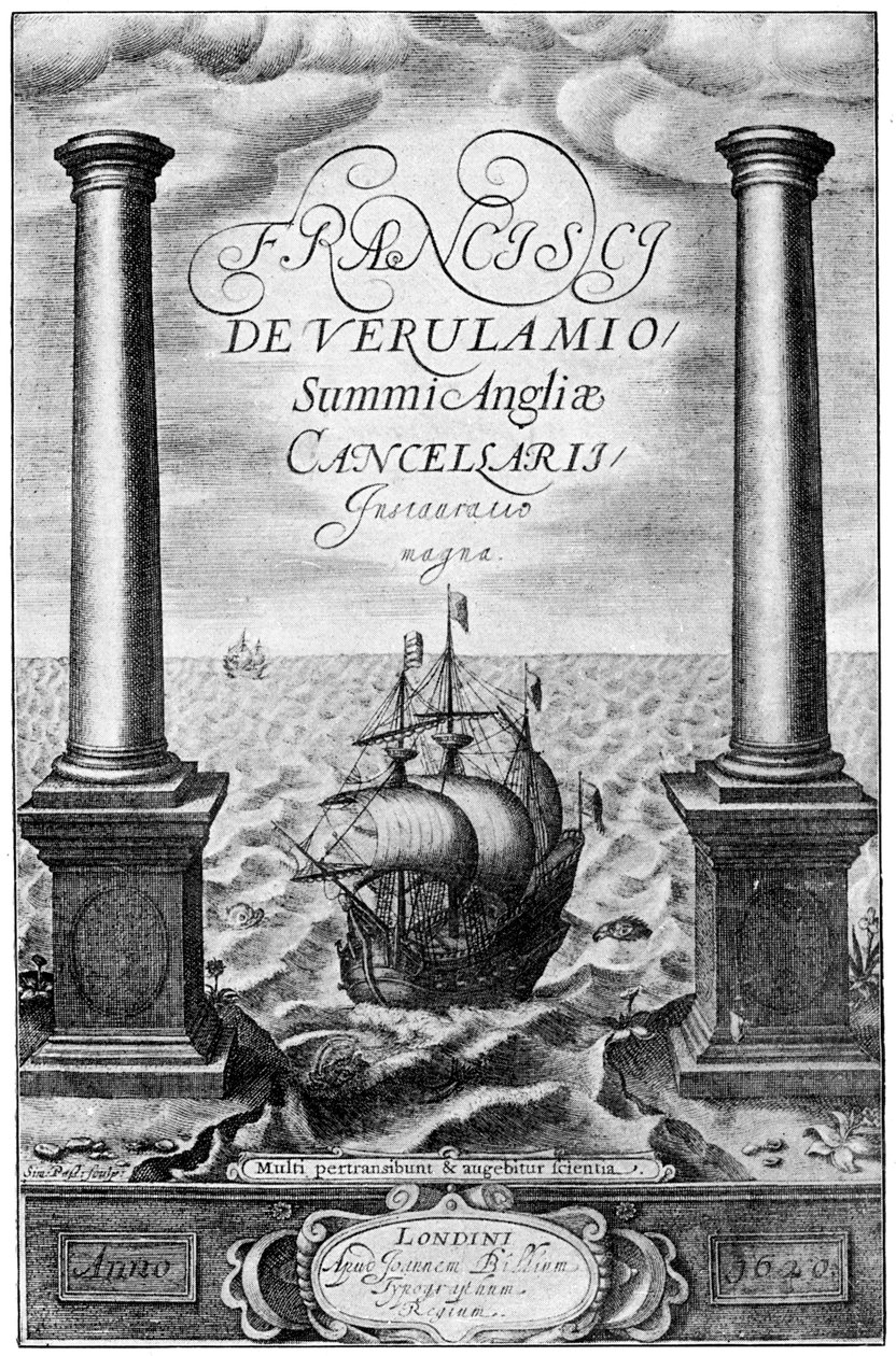 Francis Bacon Institutio Magna címlapja, 1620 1893 alkotó: Unbekannt