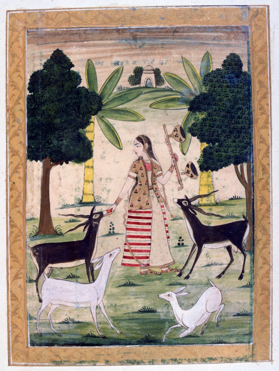 Todi Ragini, Ragmala Album, Rajasthan Iskola, 19. század alkotó: Unbekannt