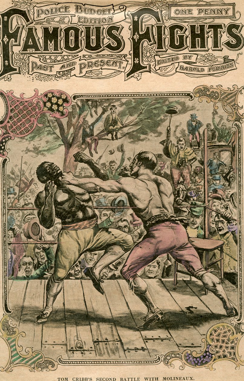 Tom Cribbs második csatája Molineaux-val, 1811, 19. század vége vagy 20. század eleje alkotó: Unbekannt